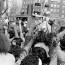 Crowd response, New Haven Green, May Day, 1970