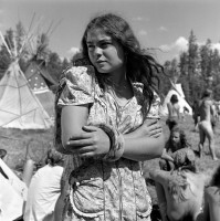 Snake woman, The Rainbow Gathering, Alpine, Arizona, July 1979