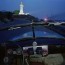 El Cristo de Casa Blanca, looking west from Ricardo Moya Silveira's 1951 Chevrolet, May 24, 1998, Havana, Cuba.