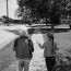 Walking home from school, Hope Meadows, Rantoul, Illinois, 2001
